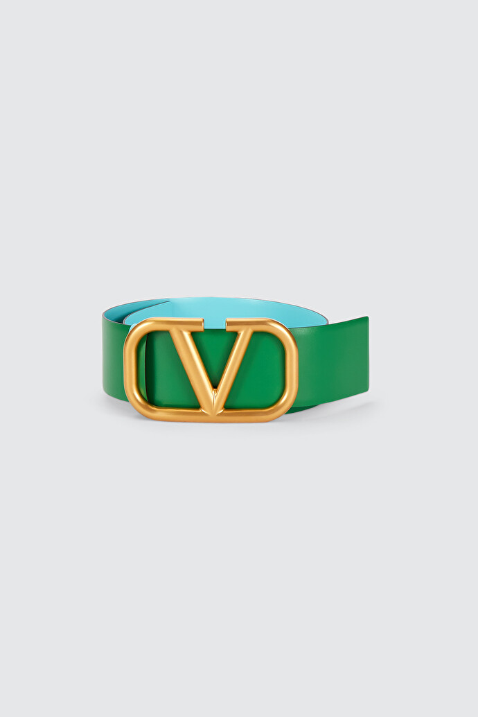 Reversible VLogo Signature Belt