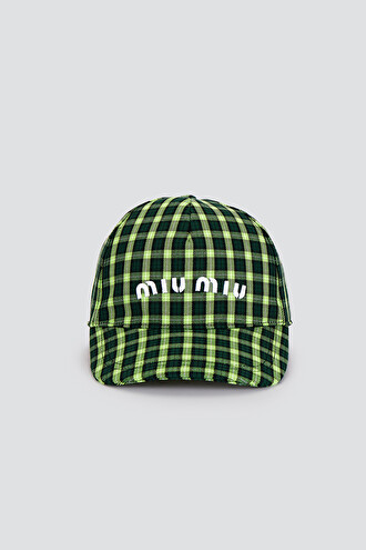 Printed faille baseball cap MIU MIU | Blondie Shop