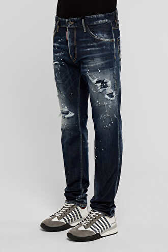 COOL GUY JEANS IN DENIM WITH COLOR SPLASHES DSQUARED2 | Blondie Shop